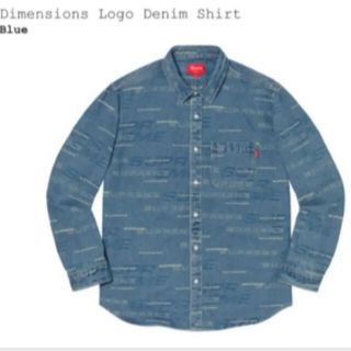 シュプリーム(Supreme)のsupreme  Dimensions Logo Denim Shirt デニム(シャツ)