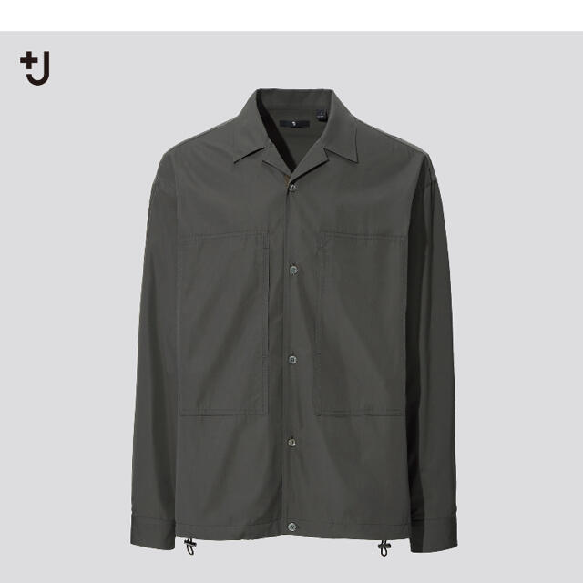 UNIQLO(ユニクロ)のスーピマコットンオーバーサイズシャツブルゾン　+j プラスジェイ メンズのジャケット/アウター(ブルゾン)の商品写真