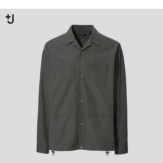 ユニクロ(UNIQLO)のスーピマコットンオーバーサイズシャツブルゾン　+j プラスジェイ(ブルゾン)