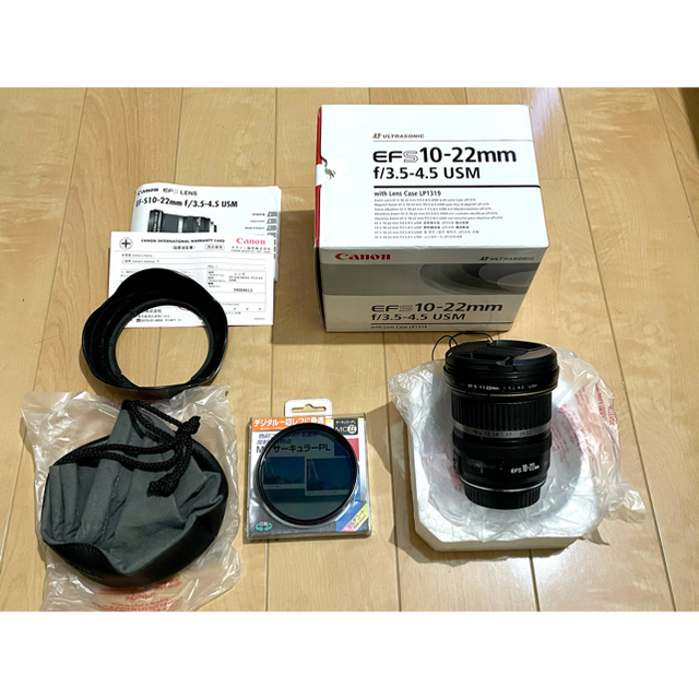 canon EF-S 10-22 純正フード付き