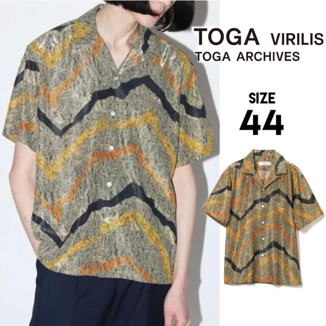 新品 定価4.2万円 TOGA VIRILIS /トーガ ビリリース 半袖シャツ