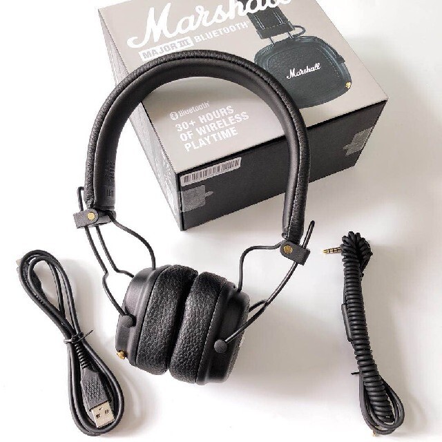 Marshall MAJOR Ⅲ BLUETOOTH ワイヤレス/ブラック スマホ/家電/カメラのオーディオ機器(ヘッドフォン/イヤフォン)の商品写真