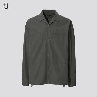 ユニクロ(UNIQLO)のスーピマコットンオーバーサイズシャツブルゾン(シャツ)