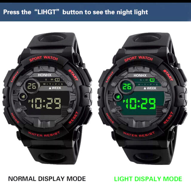 岡さん様専用 新品 HONHX デジタルウォッチ スモールサイズ ２個 メンズの時計(腕時計(デジタル))の商品写真