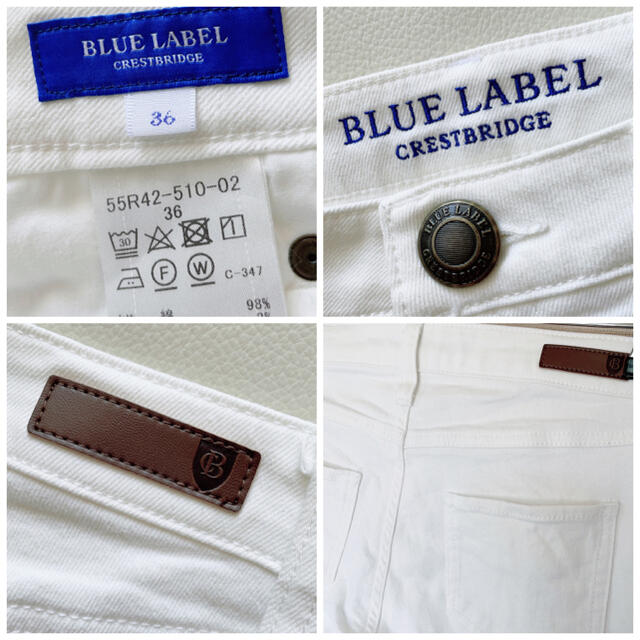 BLUE LABEL CRESTBRIDGE ホワイトデニムパンツ 3