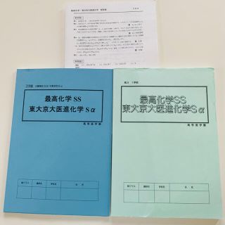 高等進学塾　最高化学SS 東大京大医進化学Sα(語学/参考書)