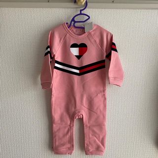 トミーヒルフィガー(TOMMY HILFIGER)のトミー ロンパース ピンク 80(ロンパース)