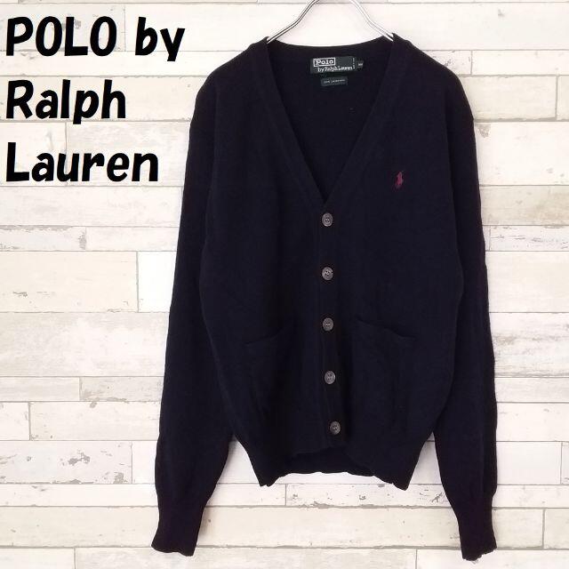 POLO RALPH LAUREN(ポロラルフローレン)のポロ ラルフローレン ラムウールニットカーディガン シェルボタン 160 キッズ キッズ/ベビー/マタニティのキッズ服男の子用(90cm~)(カーディガン)の商品写真