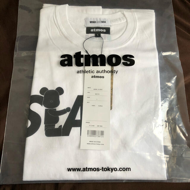 atmos(アトモス)のWIND AND SEA　atmos ベアブリック  　Tシャツ　tee  L メンズのトップス(Tシャツ/カットソー(半袖/袖なし))の商品写真