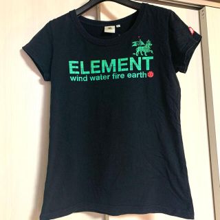 エレメント(ELEMENT)のElement 半袖黒Tシャツ　レディース(Tシャツ(半袖/袖なし))