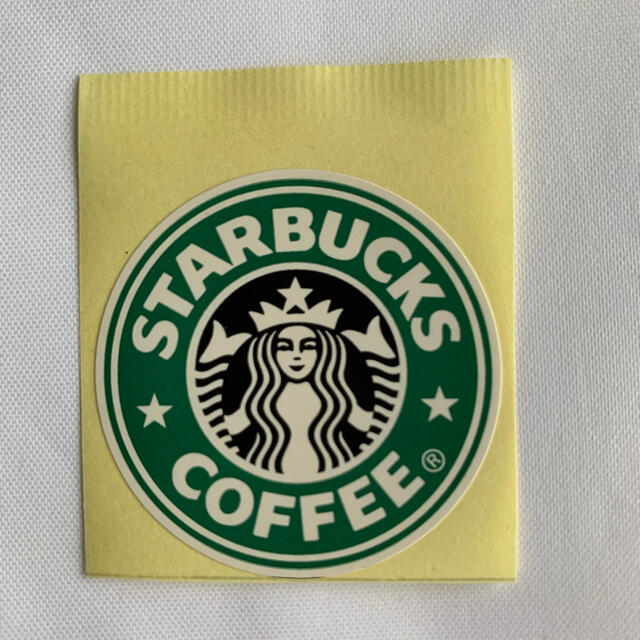 Starbucks Coffee(スターバックスコーヒー)のスターバックス　ロゴ　ステッカー　ラベル　1枚 エンタメ/ホビーのコレクション(ノベルティグッズ)の商品写真