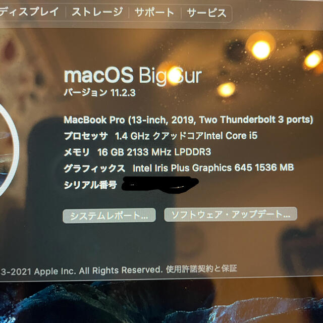 Mac (Apple)(マック)の極美品 MacBook Pro 2019 MagicMouse2セット スマホ/家電/カメラのPC/タブレット(ノートPC)の商品写真