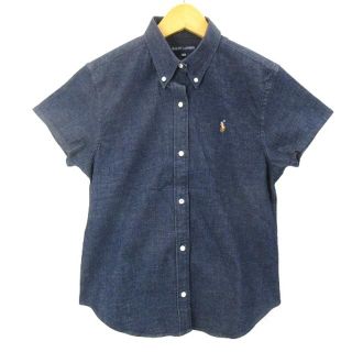 ラルフローレン(Ralph Lauren)のラルフローレン デニム ボタンダウン シャツ ストレッチ 半袖 160 キッズ(Tシャツ/カットソー)