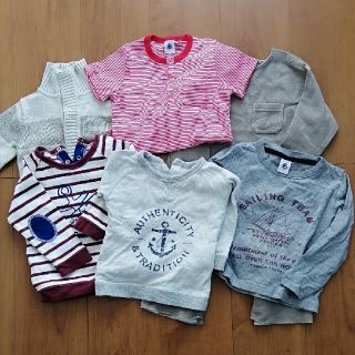 プチバトー(PETIT BATEAU)のプチバトー　まとめ　6点セット　70-80-90(その他)