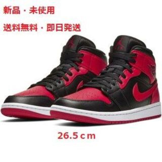 ナイキ(NIKE)の【新品】NIKE AIR JORDAN 1 MID BRED(スニーカー)