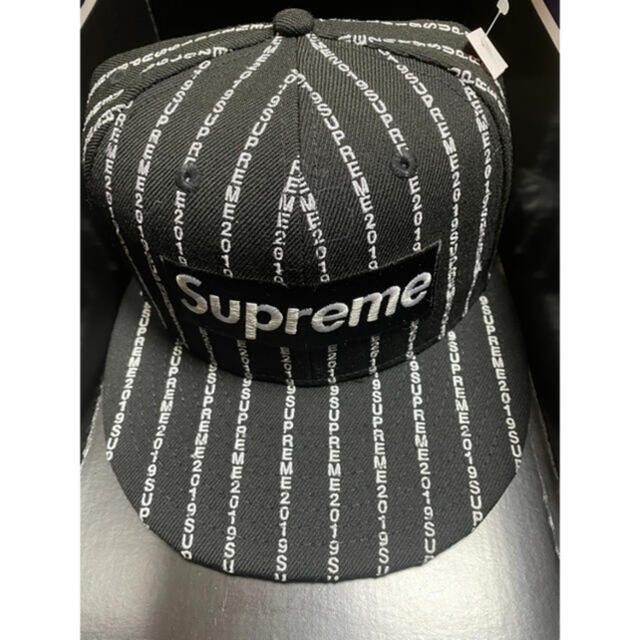Supreme Text Stripe Cap