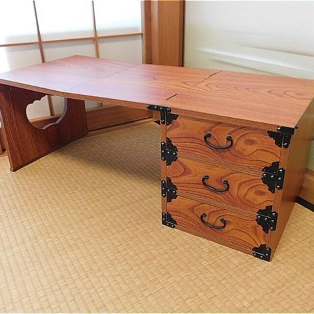 昭和レトロ和風折りたたみ机・テーブル