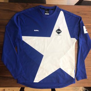 エフシーアールビー(F.C.R.B.)の FCRB 18SS ブルーM BIG STAR TRAINING L/S TO(Tシャツ/カットソー(七分/長袖))