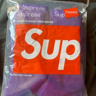 シュプリーム(Supreme)のsupreme Hanes 靴下　4足セット売り(ソックス)