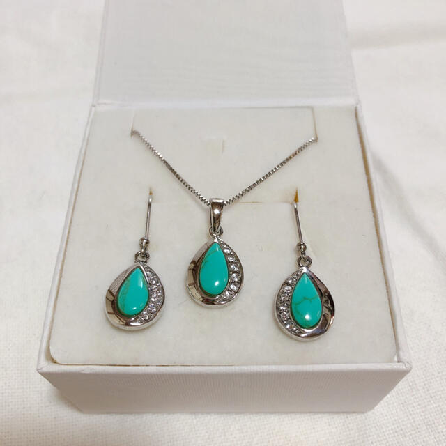 JEWELRY TSUTSUMI - ターコイズネックレス&ピアスセットの通販 by