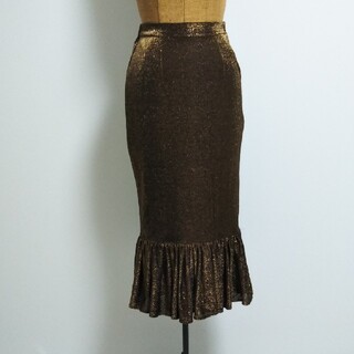 アメリヴィンテージ(Ameri VINTAGE)のAMERI vintageのラメスカート(ひざ丈スカート)