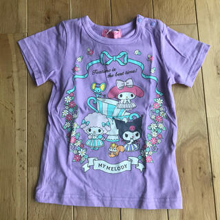 マイメロディ(マイメロディ)の新品 サンリオ マイメロディ 半袖 Tシャツ 紫 90センチ 女の子 ベビー(Tシャツ/カットソー)