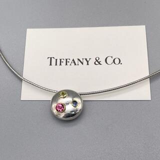 ティファニー(Tiffany & Co.)の極希少 ティファニー トリプル カラー ストーン コンビ ネックレス SW53(ネックレス)