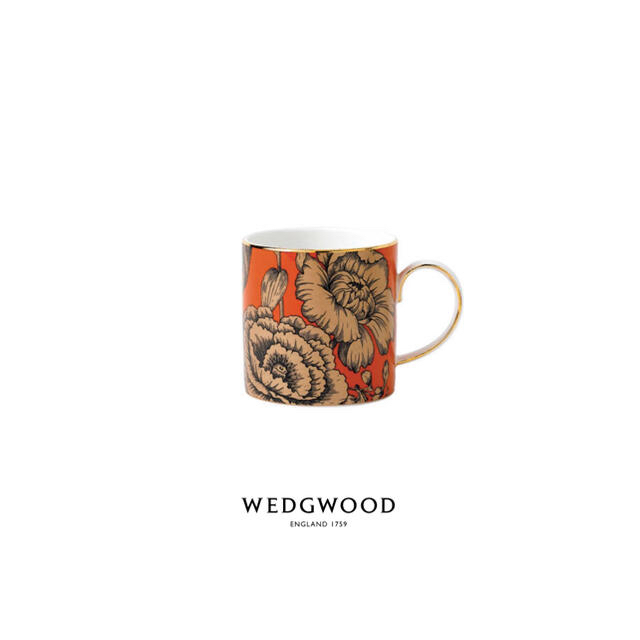 WEDGWOOD(ウェッジウッド)のWEDGWOOD ウェッジウッド バイブランス マグ オレンジフラワー インテリア/住まい/日用品のキッチン/食器(グラス/カップ)の商品写真