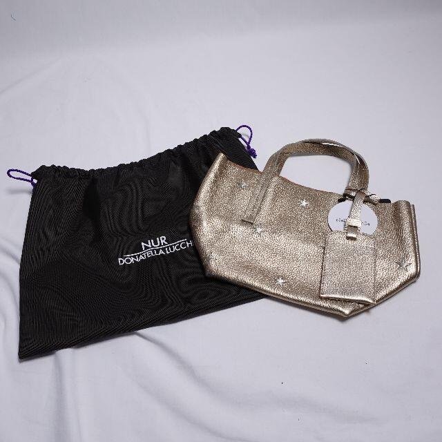 ■ＮＵＲ　星柄刺繍レザーハンドバッグ　レディース