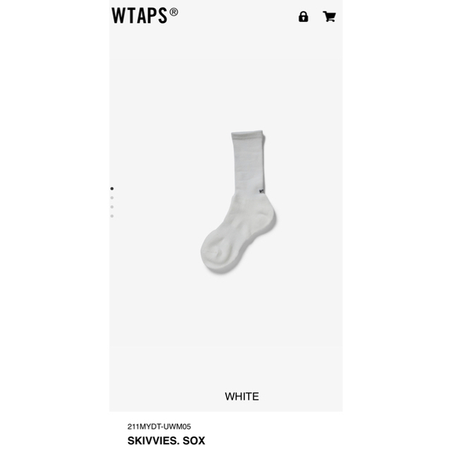 W)taps(ダブルタップス)のwtaps SKIVVIES TEE SOX Tシャツ 靴下 ダブルタップス メンズのトップス(Tシャツ/カットソー(半袖/袖なし))の商品写真