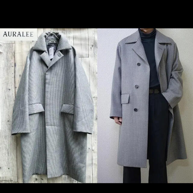 定価107800円 新品試着程度 AURALEE オーラリー ステンカラ―コート