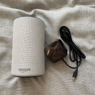 エコー(ECHO)のAmazon echo 第2世代 サンドストーン(スピーカー)