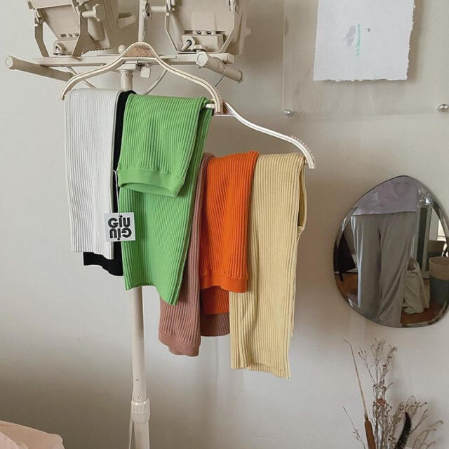 A4等級以上 giugiu リブニットパンツ レギンス pluie 三苫愛