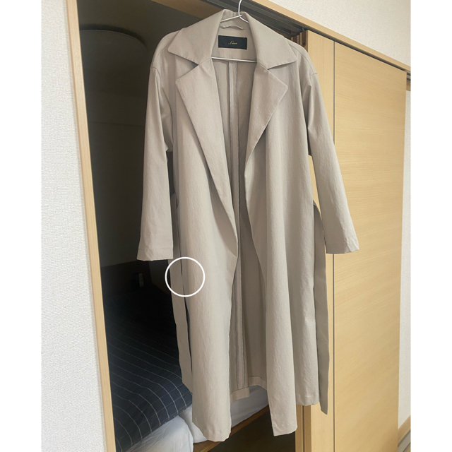 おふぅ様専用 リエス　スプリングコート　ベルト付き レディースのジャケット/アウター(スプリングコート)の商品写真