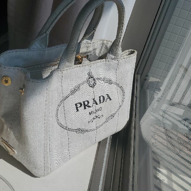 値下げ PRADA カナパ Sデニム ビアンコ www.krzysztofbialy.com