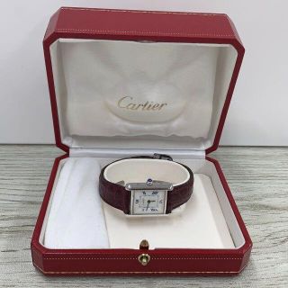 カルティエ(Cartier)の値下げ⭐︎カルティエ　タンク　SV925　腕時計　箱付(腕時計)