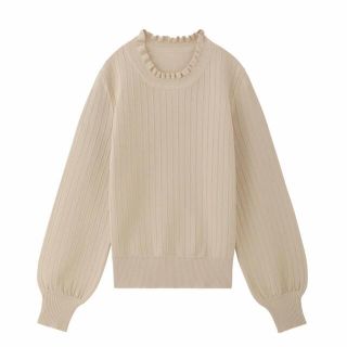 エムプルミエ フリル ニット/セーター(レディース)の通販 65点 | M ... エムプルミエ✨今期大人気フリルネックニット✨