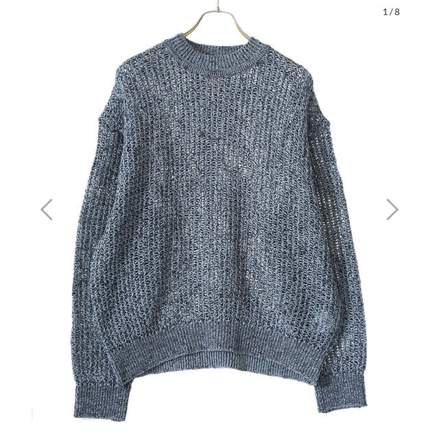 新品タグ付き】YOKE 21ss Meshed Knit Fog Blue | labiela.com