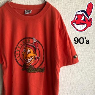 ミッチェルアンドネス(MITCHELL & NESS)の90s COOPERSTOWN CLEVELAND INDIANS Tシャツ(Tシャツ/カットソー(半袖/袖なし))