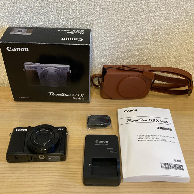 canon Power Shot G9 X Mark Ⅱ ブラック・レザーケース 新品本物