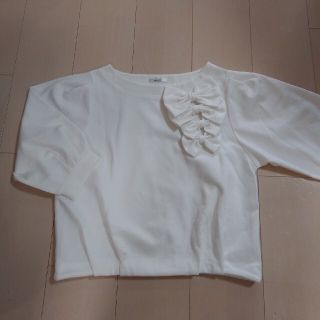 新品未使用☆L☆ミルシェ☆リボンカットソー(カットソー(長袖/七分))