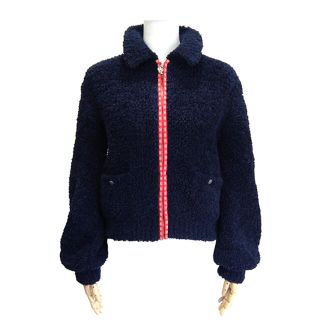 CHANELシャネル ビックロゴ ボアブルゾン パーカー ジャケット