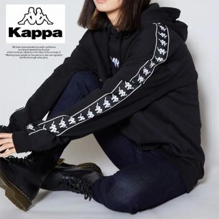 カッパ(Kappa)のkappaパーカー　プルオーバー　ポケットフード　袖ライン　BIG BANDA(パーカー)