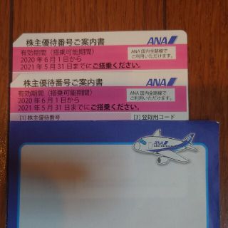 エーエヌエー(ゼンニッポンクウユ)(ANA(全日本空輸))のANA株主優待券２枚(その他)