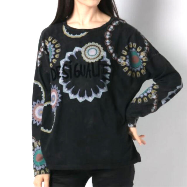 現在開催中のキャンペーン＆お得情報 DESIGUAL - 新品✨タグ付き♪ 定価10890円 デシグアル 華やかな カットソー(長袖+七分)