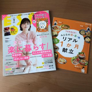 夏は丁寧より楽に暮らす！/1か月献立カレンダー　ESSE９月号（2020）(生活/健康)