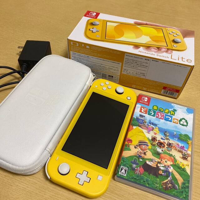 Nintendo Switch Lite イエロー あつまれどうぶつの森セット ...