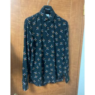 サンローラン(Saint Laurent)のサンローラン　ミッキー　総柄　シルク　シャツ　　ジャケット　デニム(シャツ)