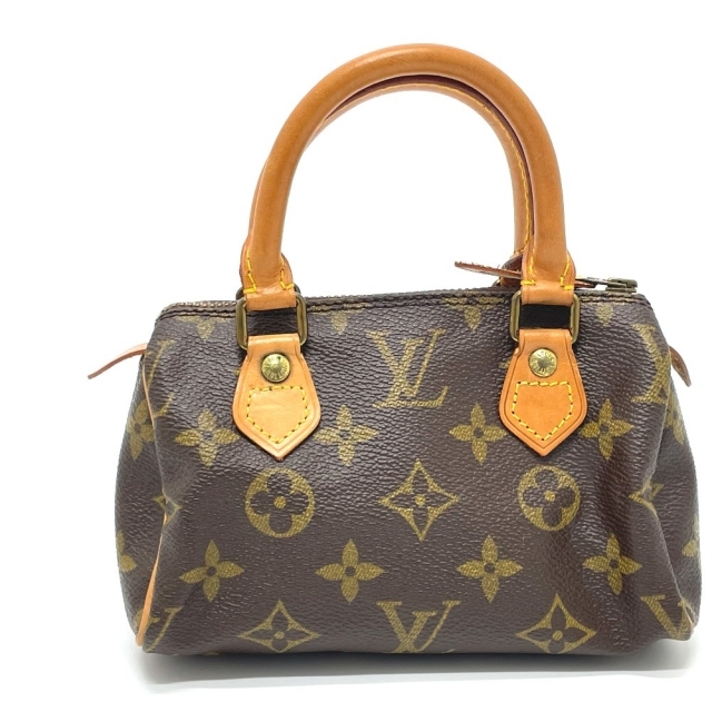 ルイヴィトン LOUIS VUITTON ミニスピーディ M41534 モノグラム ポーチ 旧型 ハンドバッグ モノグラムキャンバス ブラウン |  フリマアプリ ラクマ