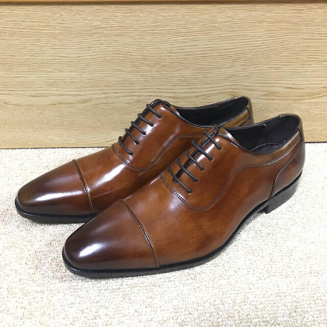 madras(マドラス)の新品 madras マドラス メンズ ビジネス レザー シューズ 25 ブラウン メンズの靴/シューズ(ドレス/ビジネス)の商品写真